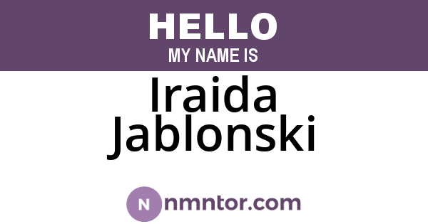Iraida Jablonski