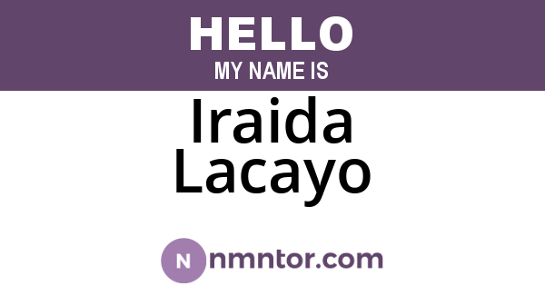 Iraida Lacayo