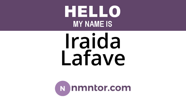 Iraida Lafave