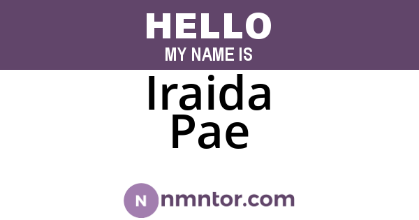 Iraida Pae