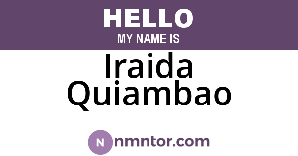 Iraida Quiambao