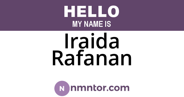 Iraida Rafanan