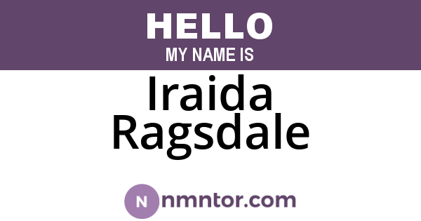 Iraida Ragsdale