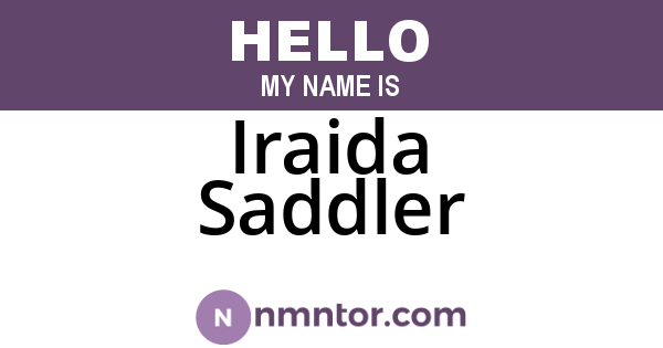 Iraida Saddler