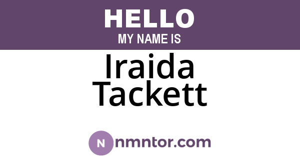 Iraida Tackett