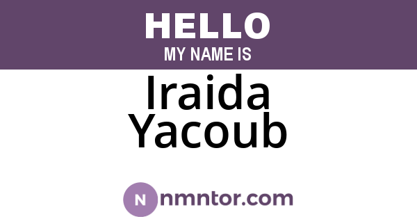 Iraida Yacoub