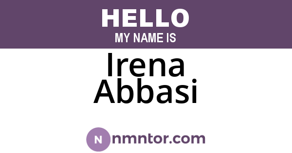 Irena Abbasi