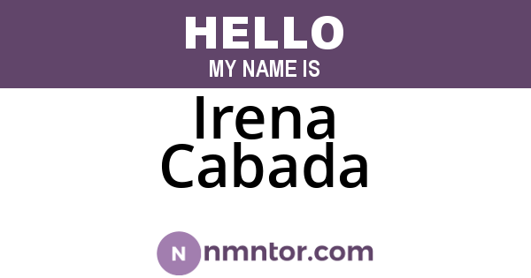 Irena Cabada