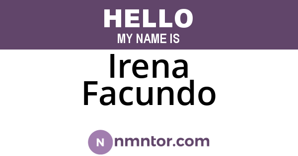 Irena Facundo