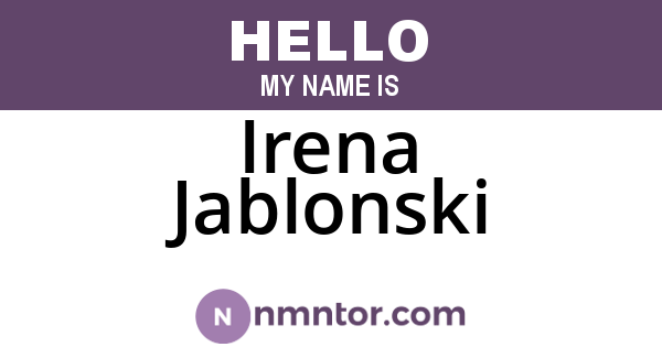 Irena Jablonski