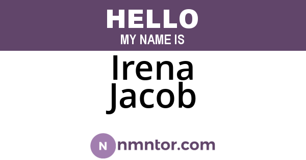 Irena Jacob