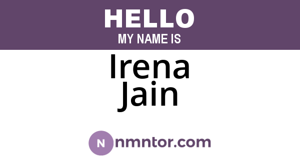 Irena Jain