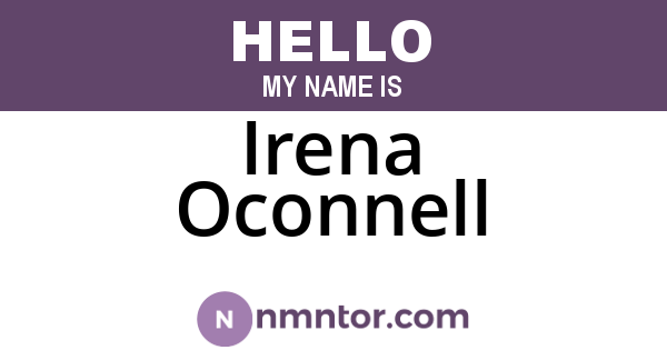 Irena Oconnell