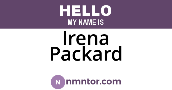 Irena Packard