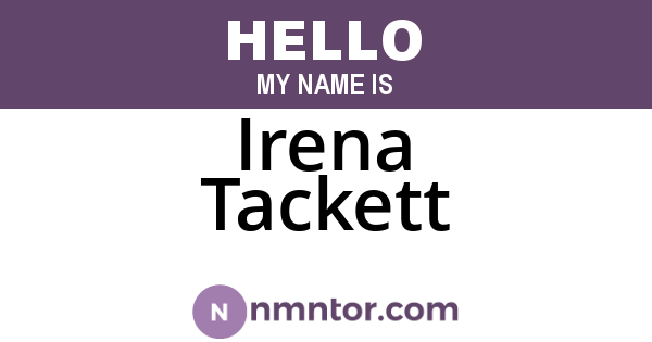Irena Tackett