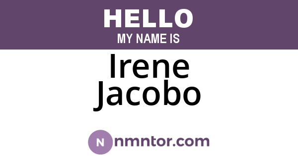 Irene Jacobo