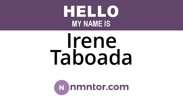 Irene Taboada