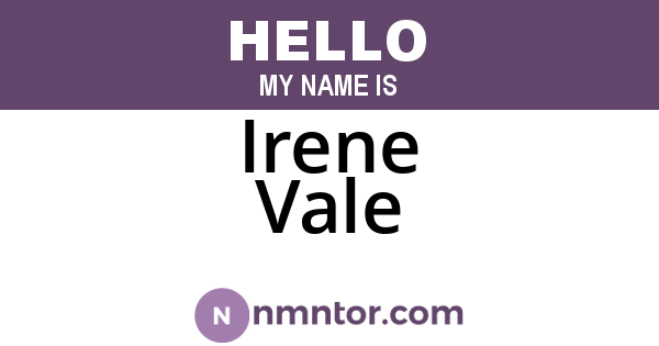 Irene Vale