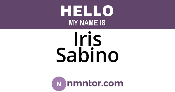 Iris Sabino