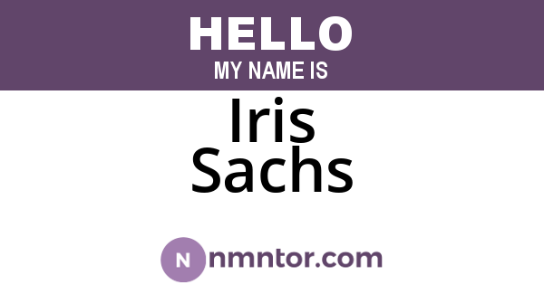 Iris Sachs