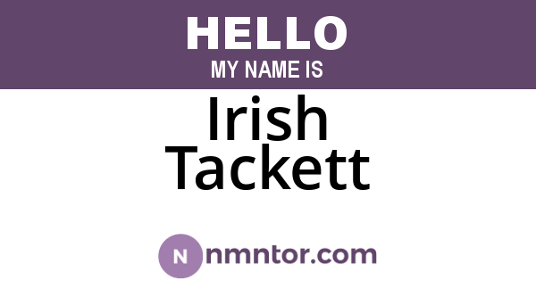 Irish Tackett