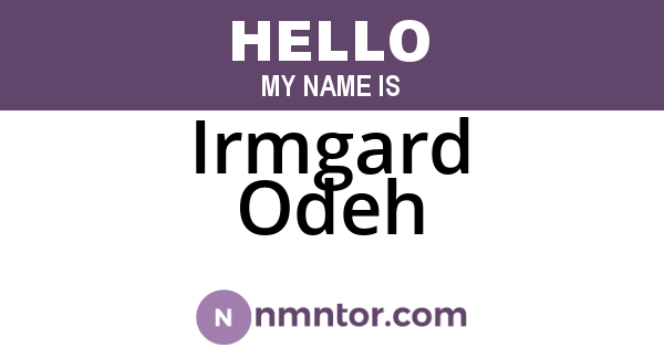 Irmgard Odeh