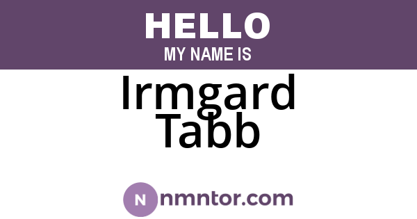Irmgard Tabb