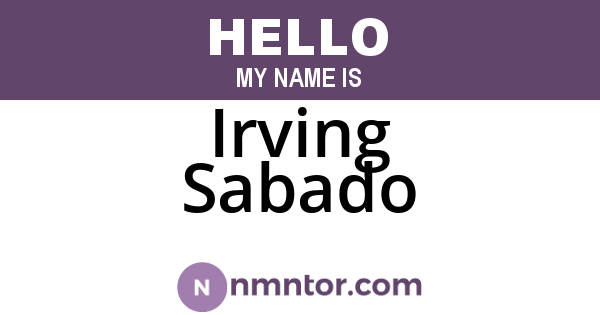 Irving Sabado