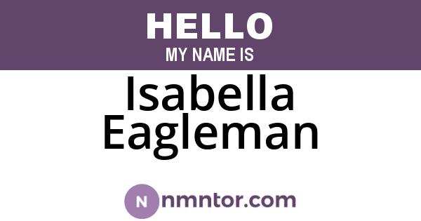 Isabella Eagleman