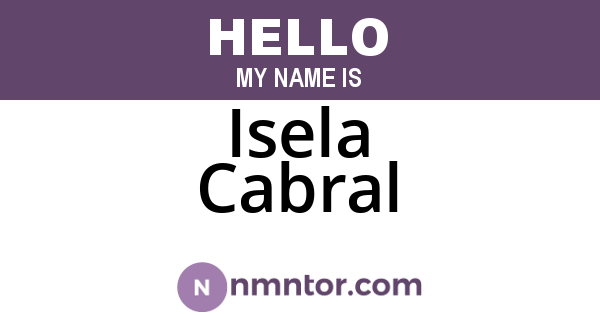 Isela Cabral