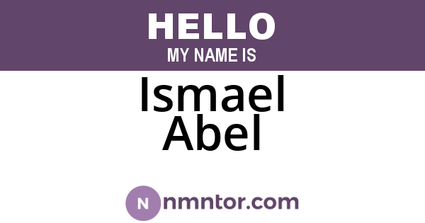 Ismael Abel