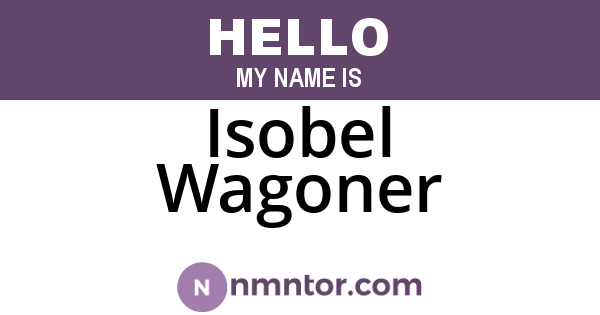 Isobel Wagoner