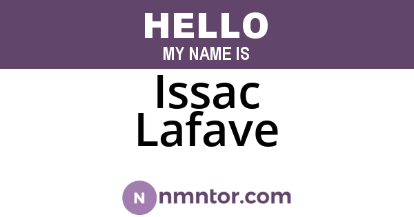 Issac Lafave