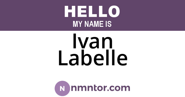 Ivan Labelle