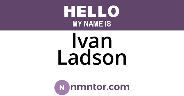 Ivan Ladson