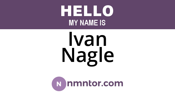 Ivan Nagle