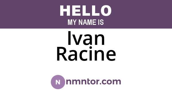 Ivan Racine