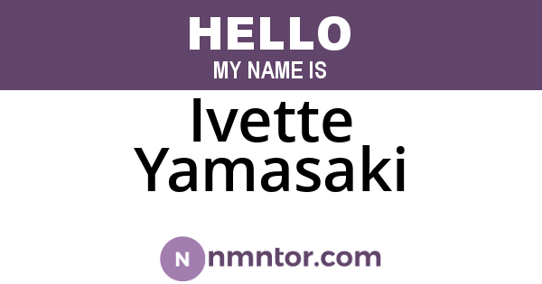 Ivette Yamasaki