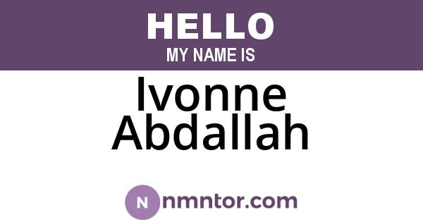 Ivonne Abdallah