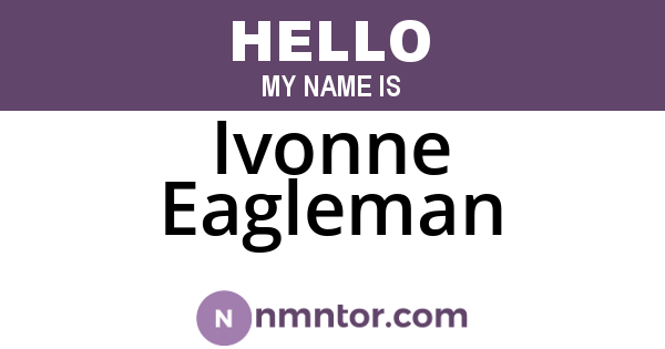 Ivonne Eagleman