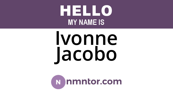 Ivonne Jacobo
