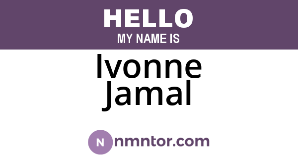 Ivonne Jamal