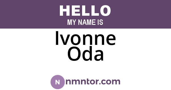 Ivonne Oda