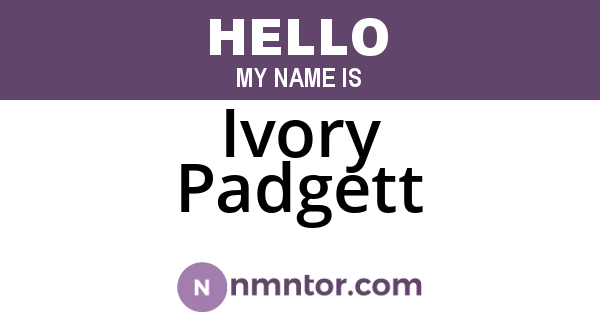 Ivory Padgett