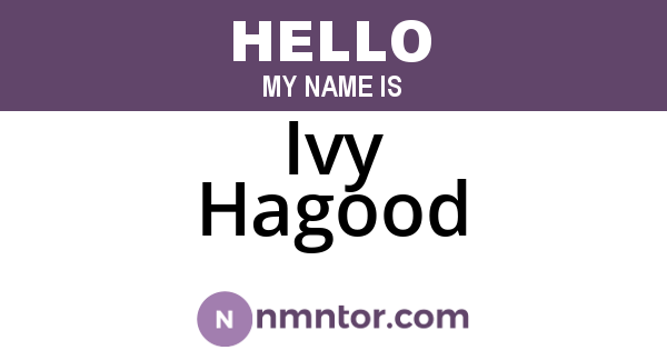 Ivy Hagood