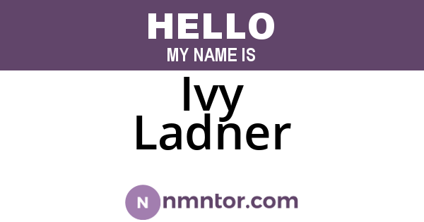 Ivy Ladner