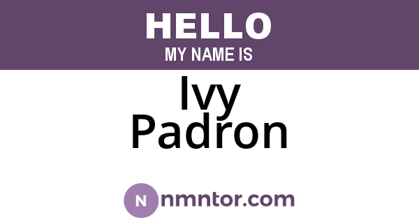 Ivy Padron