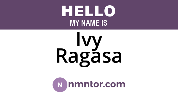 Ivy Ragasa