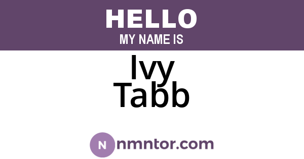 Ivy Tabb