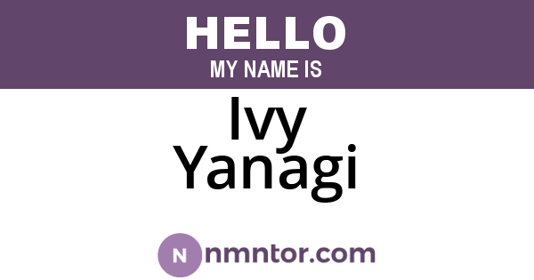 Ivy Yanagi